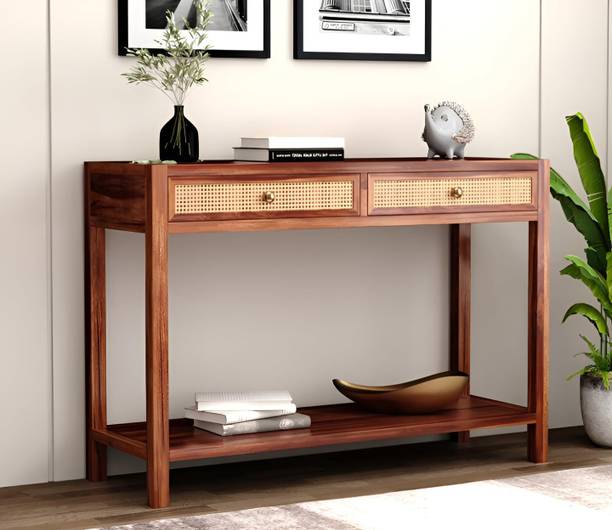 HAVORI FURNITURE Pure Sheesham Solid Wood Console Table Solid Wood Console Table