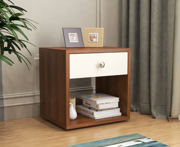 Floresta Wud Engineered Wood Side Table With Drawer For Bed Room / Living Room Engineered Wood Side Table