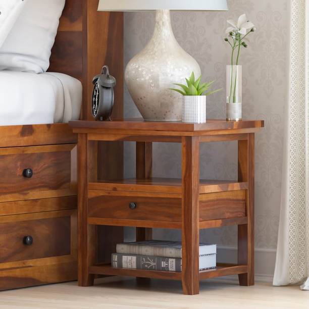 UNITEK FURNITURE Magellan Sheesham ( Rosewood) 1 Drawer BedSide Table For Living Room Solid Wood Bedside Table