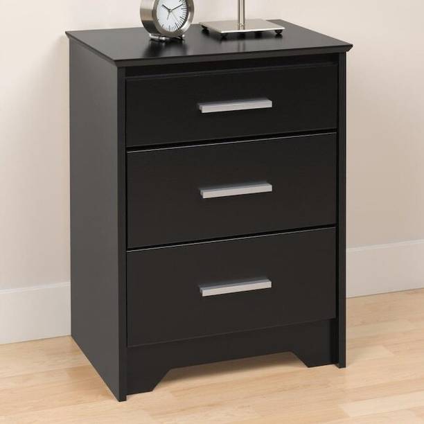 UNITEK FURNITURE Sheesham Wood Bedside Table Wooden Bed Side End Tables Night Stand with 3 Drawer Solid Wood Bedside Table