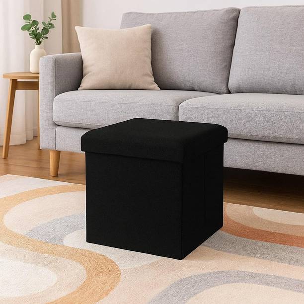 ABTRIX WITH AB Fabric Cube Ottoman