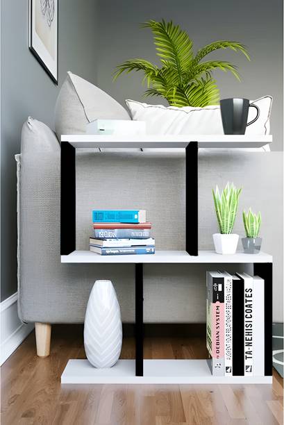 Artival Crafts Engineered Wood S Shape Bedside Table, NightStand Engineered Wood End Table