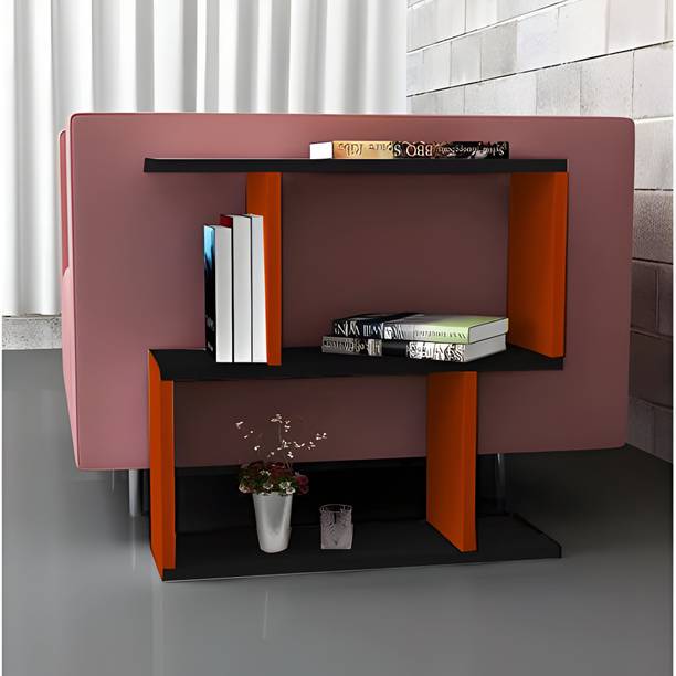 ShahQ S-Shape End Table in Engineered Wood Bedside Table