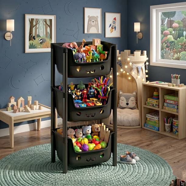 MAXTID Multilayer Cabinet | Plastic Storage Drawer Plastic Side Table