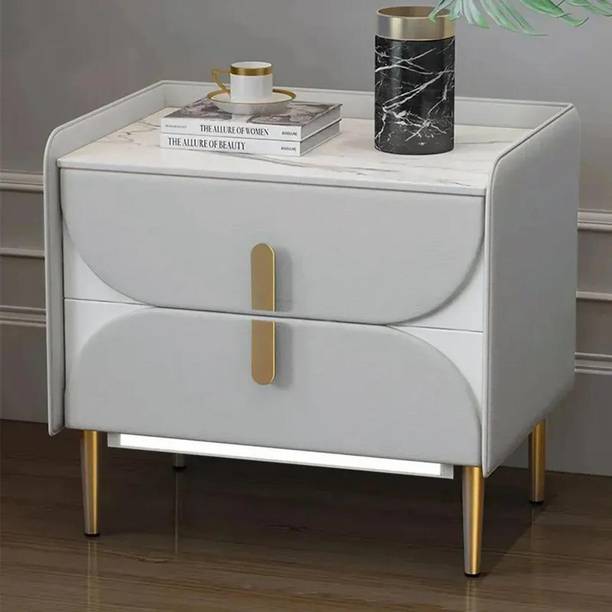 NG Decor Bedroom Living Room End Side Table With Storage Drawer Cabinet Night Stand Engineered Wood Bedside Table