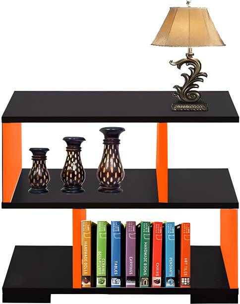 Artival Crafts S-Shape End Table in MDF Wood Engineered Wood Bedside Table