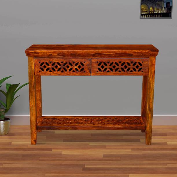Wood Mount Sheesham W Solid Wood Console Table