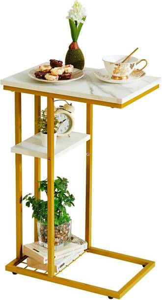 Furniture studio Metal End Table | Modern Bedside Table | Sturdy Iron Frame Side Table Metal End Table