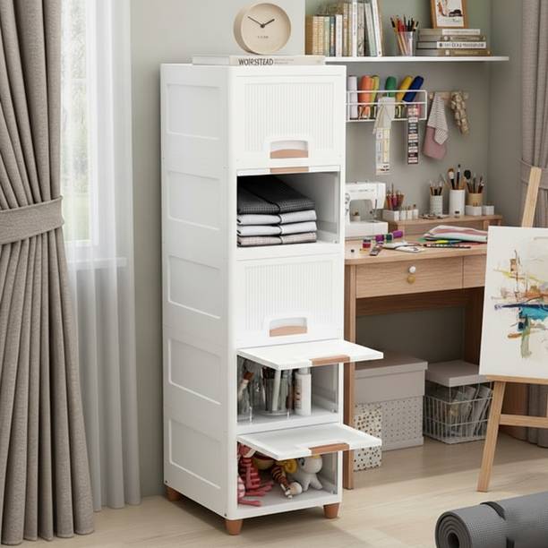 Surety for Safety Heavy Duty Plastic Storage Cabinet For Homes and Office Plastic Side Table