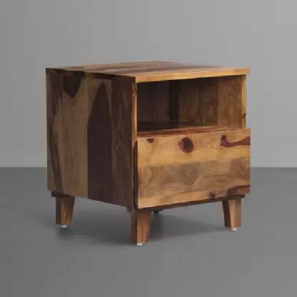 Mamata Wood Decor Sheesham Wood Bedside End Table with Drawer for Storage | Night Stand Table Solid Wood Side Table