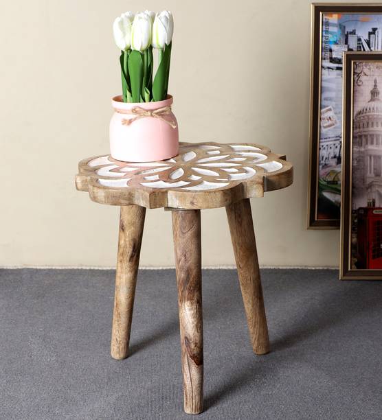The Urban Store Sofa Side Table/ Accent Table / Pot / Statue / Night Lamp Table Solid Wood Side Table