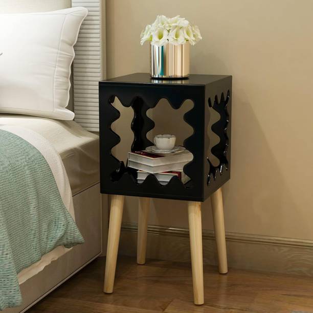 Device Bas with BROWN ART SHOPPEE Bookcase Nightstand Side End Table Bedroom: Bed Side Table Living Room Engineered Wood Bedside Table