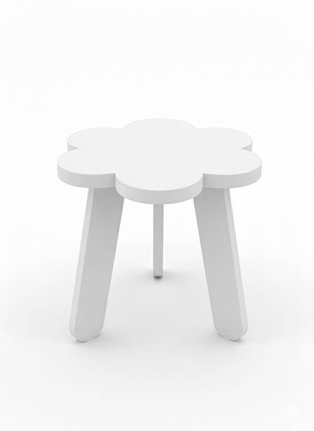 sbf furniture Flower Shape Wooden Stool, Kids Seating Table for Home Decor Engineered Wood Side Table