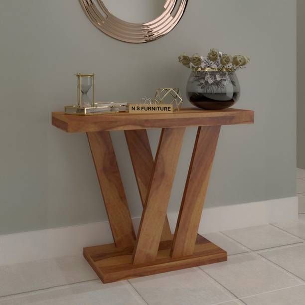 Navya Handicraft Sheesham Wood Console/Side/End Table For Living Room & Bedroom. Solid Wood Console Table