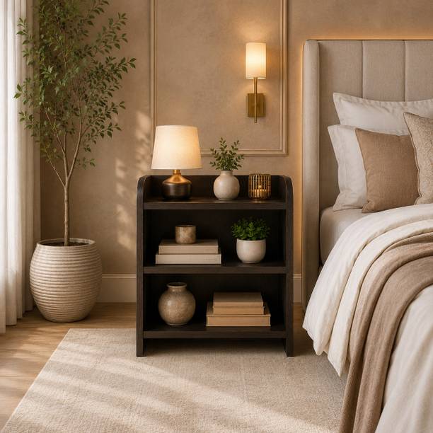 SHRIRAMTRADERS Urban Storage Engineered Wood Bedside Table