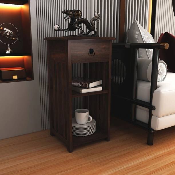 GOYALINTERIOR Sheesham Wood Bedside Table For Bedroom/Wooden End/Nightstand Lamp Table Solid Wood Side Table