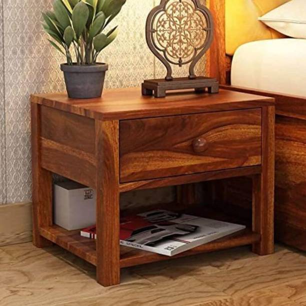 EWOOD Sheesham Wood Bedside Tables/Wooden Bed Side Tables with Drawers For Home Solid Wood Bedside Table