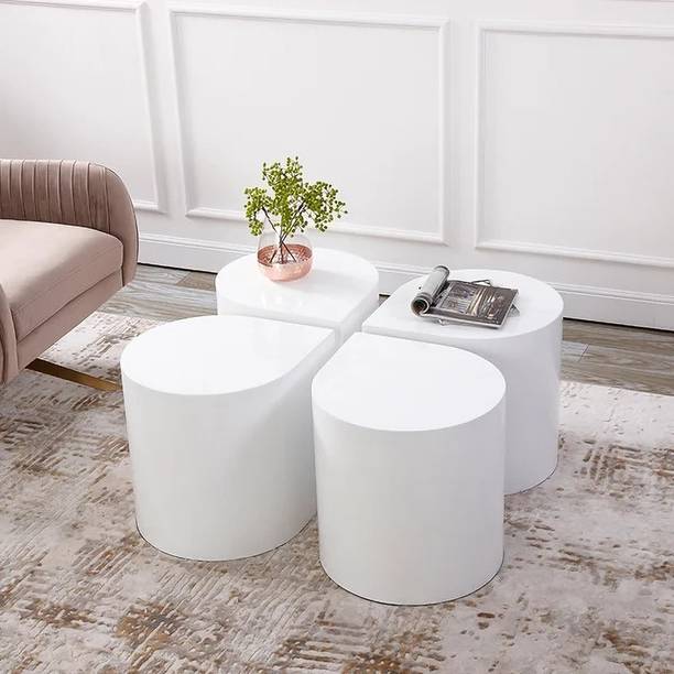 KDINTERIORS Modern Metal Side Table in Water Drop Design End Tabl