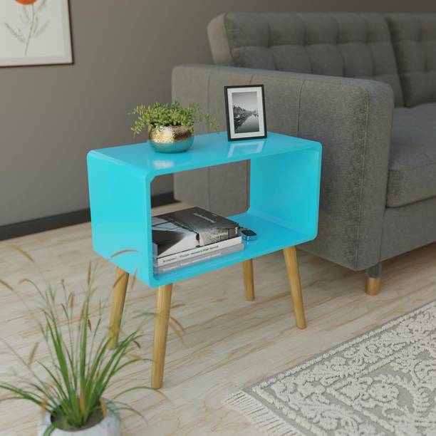 etiquette art Retro Bookcase Nightstand, End Table,Bed Side Table/Magazine Stand with Storage Engineered Wood Side Table