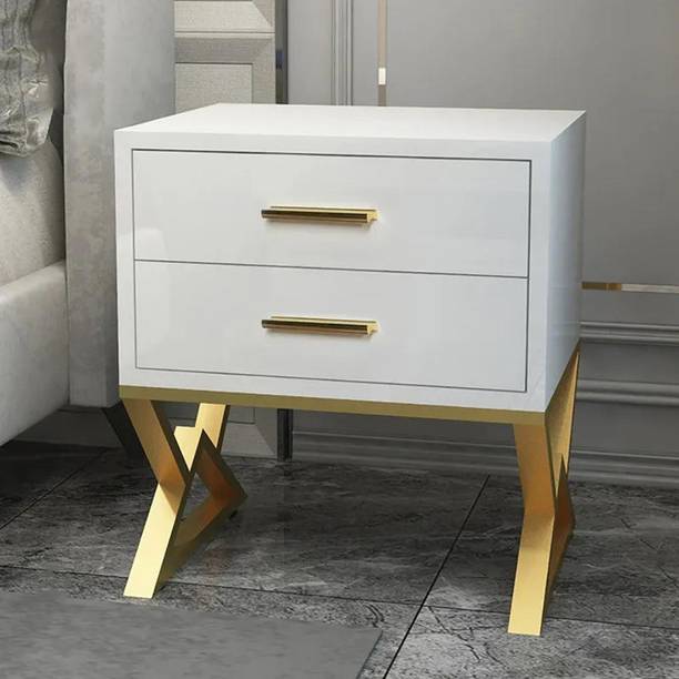 NG Decor Bedroom Living Room End Side Table With Storage Drawer Cabinet Night Stand Engineered Wood Bedside Table