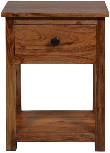 APRODZ Sheesham Wood Side Table For Bed Room / Living Room| Drawer Storage Solid Wood Bedside Table