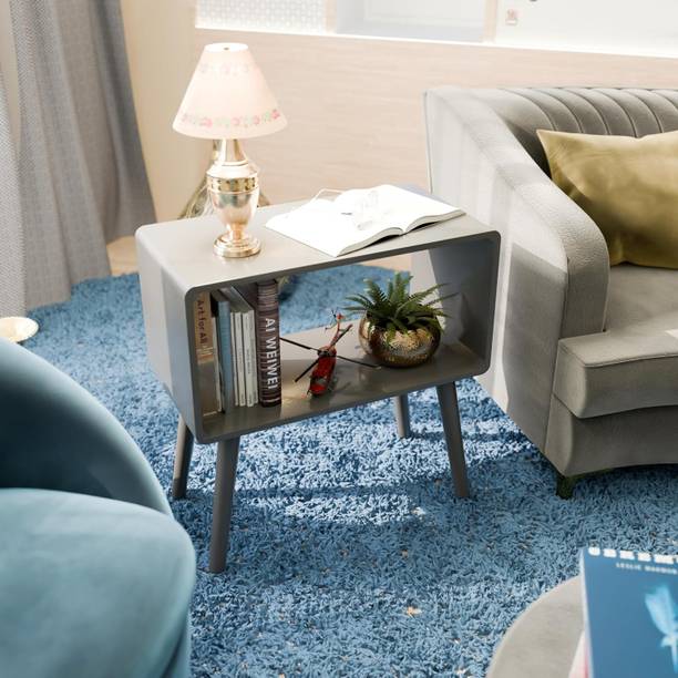 Ereteken ART Wooden Nightstand, End Table, Bed Side Table for Small Spaces Engineered Wood Bedside Table