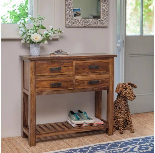 Cherry Wood Rosewood (Sheesham) Solid Wood Console Table