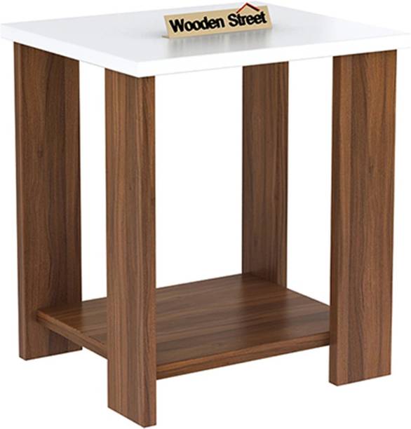 Wooden Street Facile Side End Table | Space Saving Storage For Home |16 L x 14 W x 18 H Inches Engineered Wood Side Table