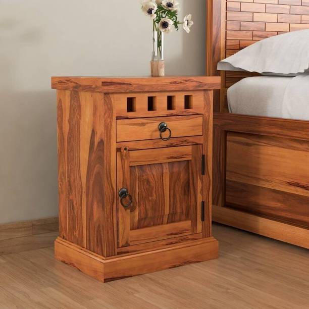 PonticoHom Solid Sheesham Wood Bed Side Table For Bed Room Solid Wood End Table