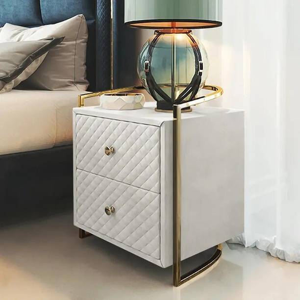 NG Decor Bedroom Living Room End Side Table With Storage Drawer Cabinet Night Stand Engineered Wood Bedside Table