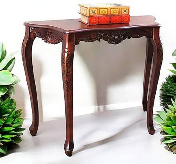 Home wood Hand Carved Beautiful Design Decor Royal Console Table (solid wood) Solid Wood Console Table