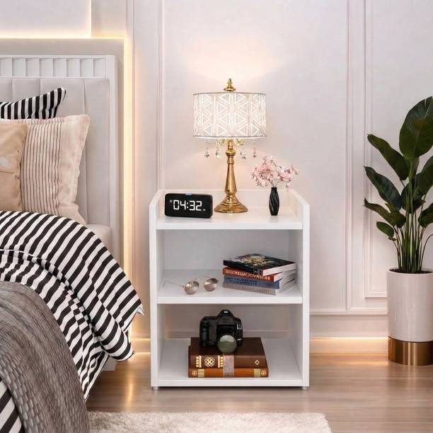 Arizen Multipurpose Bedside & Sofa Side Table for Living Room & Bedroom Engineered Wood Bedside Table