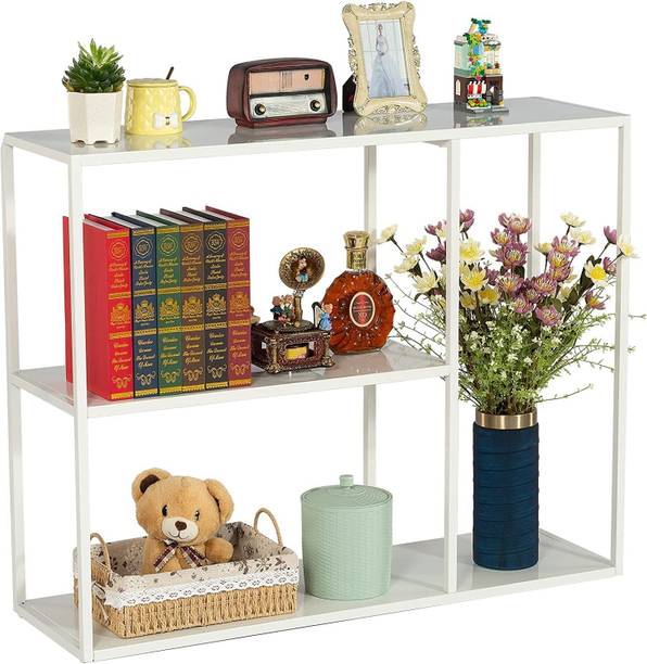 Indian Decor XL4220 Metal Console Table with 3 Tier Storage Rack,Entryway Table Metal Side Table