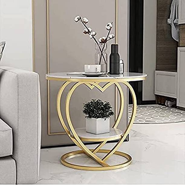 Smfg Handicraft Heart Shape Mdf wood top finishing top Engineered Wood Side Table Engineered Wood Side Table