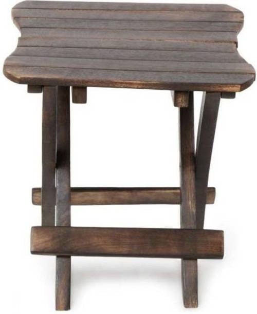 Zayad Handicrafts S-Shape End Table in Mango Wood Engineered Wood Bedside Table