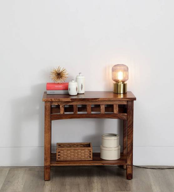 DRYLC FURNITURE Solid Sheesham Wood Console Table For Multiple Use For Bed Room, Study Room. Solid Wood Console Table