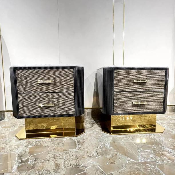 Silver Lake Premium Steel Bedside Table