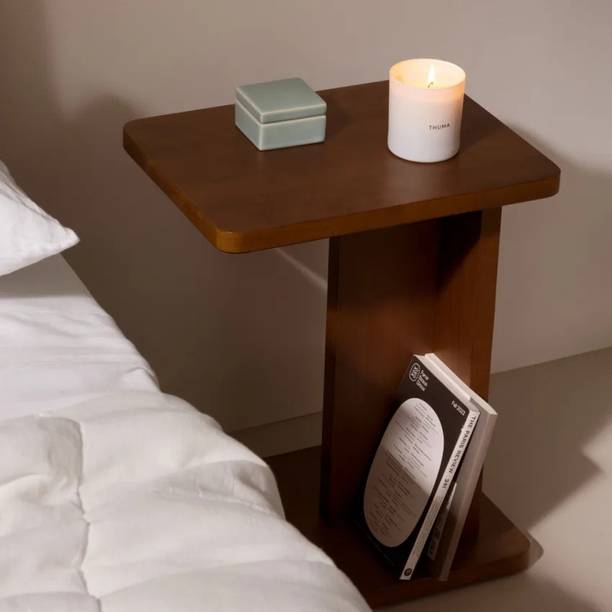 art zone Kira Solid Wood End Table & Bedside Table for Living Room and Bedroom Solid Wood Bedside Table