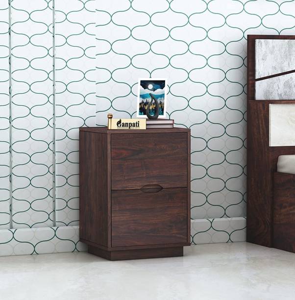 Ganpati Arts Sheesham Wood Bedside Table For Bedroom/Wooden End/Nightstand Lamp Table Solid Wood Bedside Table
