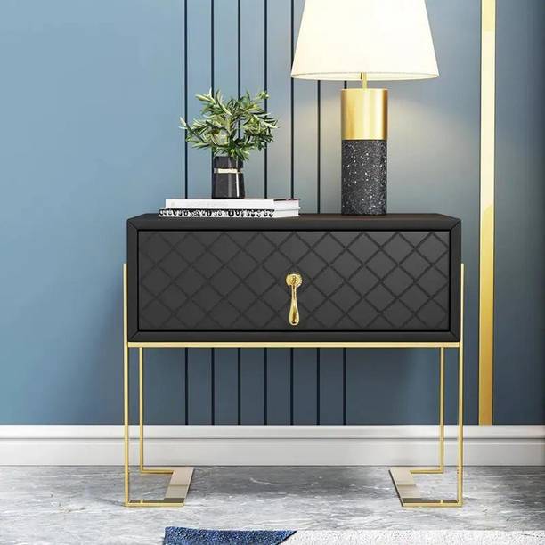 NG Decor Bedroom Living Room End Side Table With Storage Drawer Cabinet Night Stand Engineered Wood Bedside Table