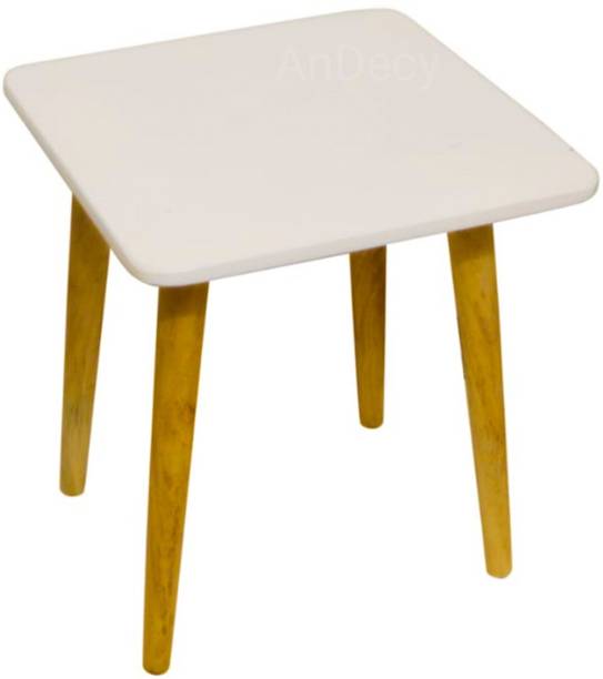 AnDecy Wooden Fold-able Square Shape Side Table / End Table for Living Room Engineered Wood Side Table