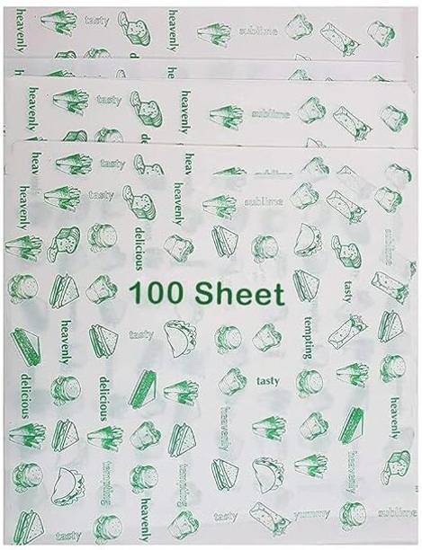 soft cozi 100 Sheet Butter Paper Specialized Baking Paper for Cake Making Non Stick Silhouette Paper Sheet