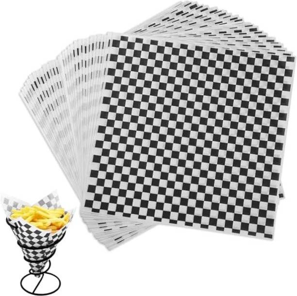 soft cozi Butter Paper 100 Sheets Food Basket Liners for Sandwiches Burgers Wrapping Silhouette Paper Sheet