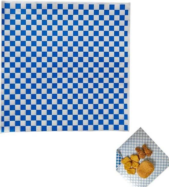 soft cozi Butter Paper 100 Sheets Blue Checkered Food Safe paper Silhouette Paper Sheet