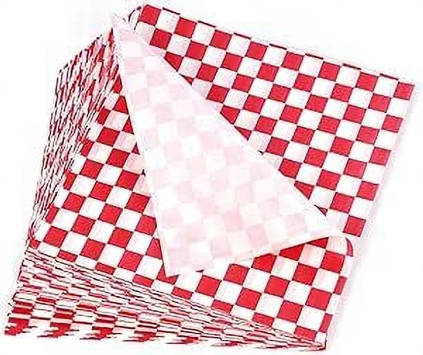 soft cozi 200 Sheets Red Checks Butter Paper Food Packaging Paper Silhouette Paper Sheet