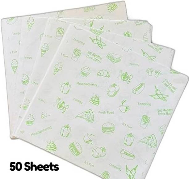 soft cozi Butter Paper Sheets - Pack of 50 Sheets Grease Proof Butter Silhouette Paper Sheet