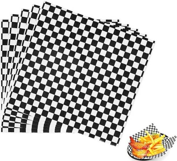 Ami Care Product BLACK COLOUR CHECKS BUTTER PAPER Silhouette Paper Sheet