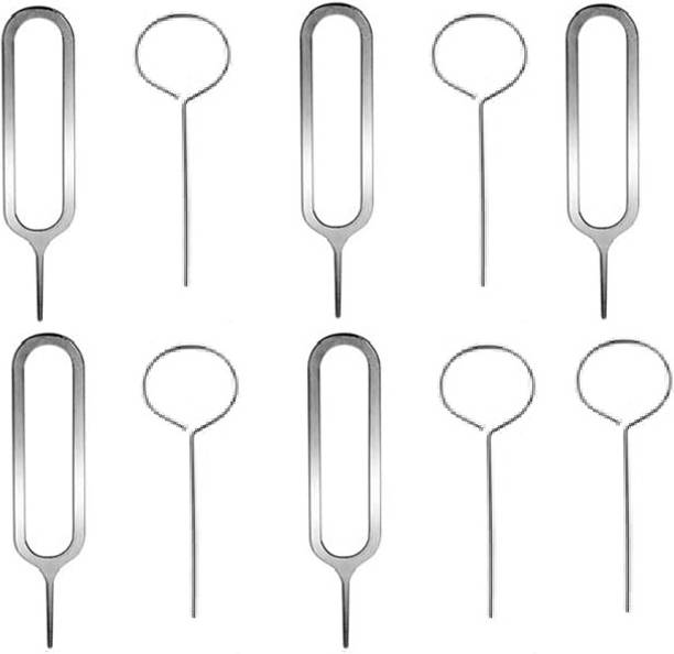 ELECOVER 10PCS SIM Card Tray Open Eject Pin Removal Tool Needle Opener Ejector All Phones Sim Adapter