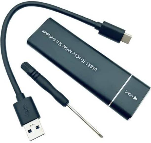 ULTRABYTES NVME SSD Enclosure, NVME to USB C Adapter 2.5 inch Portable SSD NVME Enclosure