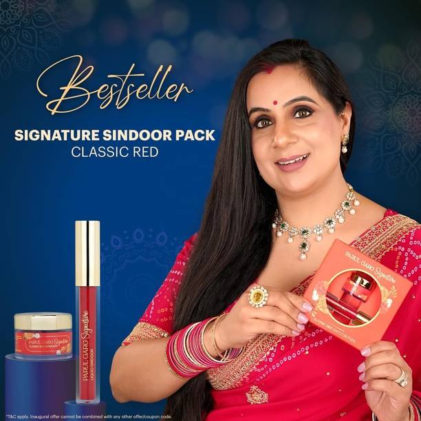 Parul Garg Signature Sindoor Pack Liquid & Powder Smudge-Proof & Long-Lasting Sindoor